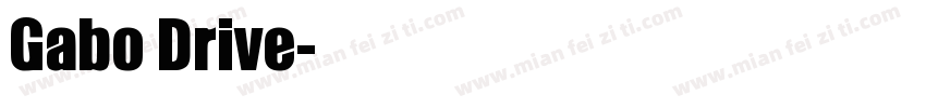 Gabo Drive字体转换